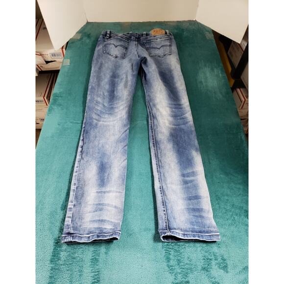 Diesel Jeans Size 16 Youth Girls Blue Pants Stretch Waykee J Mid Rise Straight - Picture 11 of 14